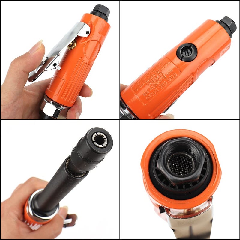 Baisiky 1/4'' | 1/8'' Extended Air Die Grinder Pneumatic Grinding Tool - Image 5